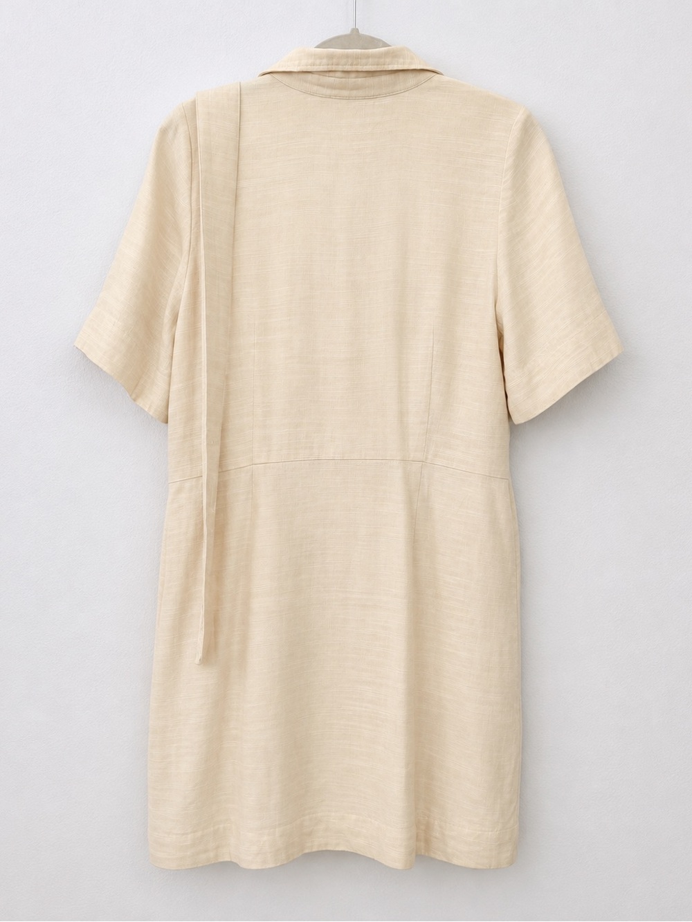 ÉDITIONS Sézane Cream Belted Shirt Dress Size 44 - Picture 2 of 4